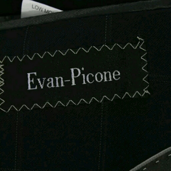 Evan picone checkered 40 blue blazer suit jacket